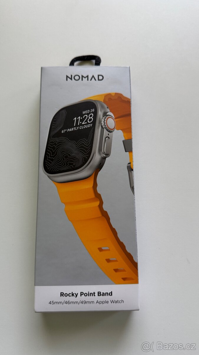 řemínek Nomad Rocky Point Band Apple Watch Ultra žlutý