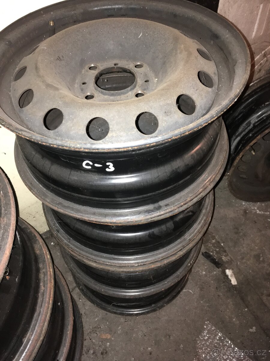 Plechove disky 14” na Citroen, Peugeot, 4 dira