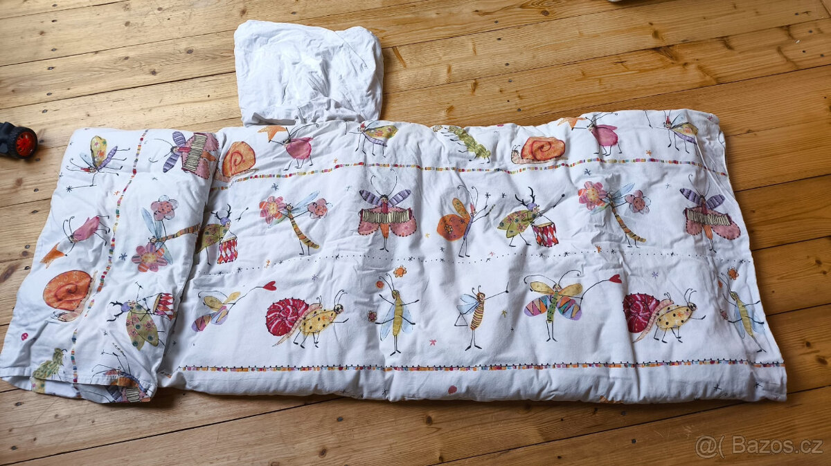 Dětská matrace 120x60, povlečení, deka a polštář