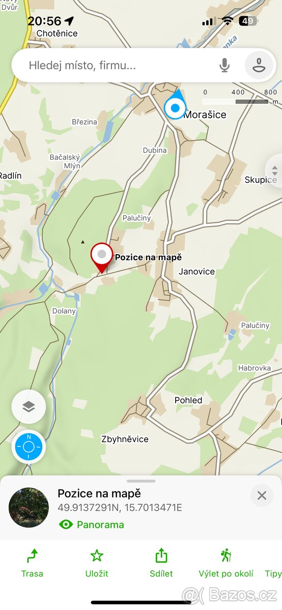 Pronájem pozemeku Holičky