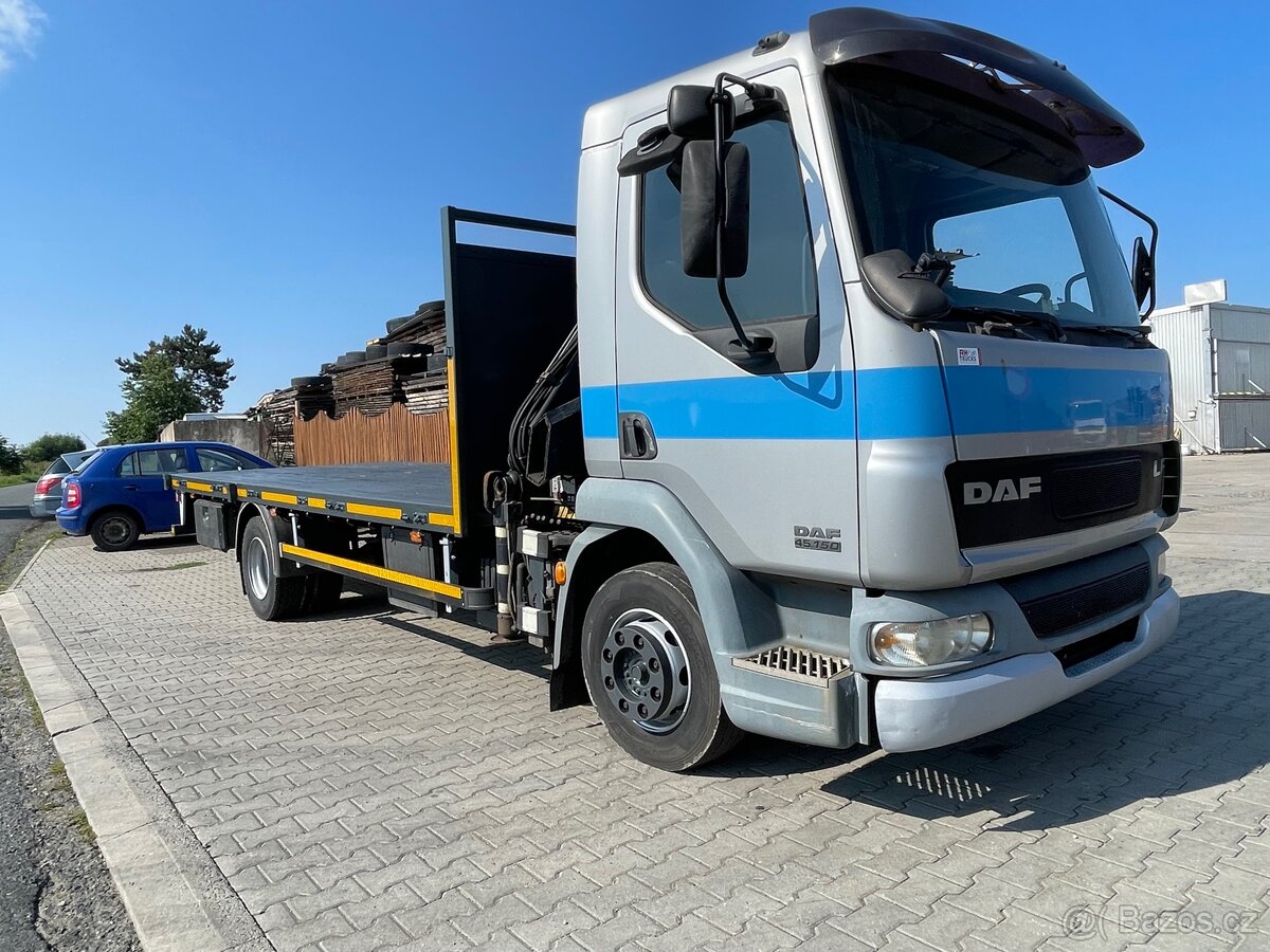 Daf LF 45 , hydraulická ruka , plosina , kontejner , nosič