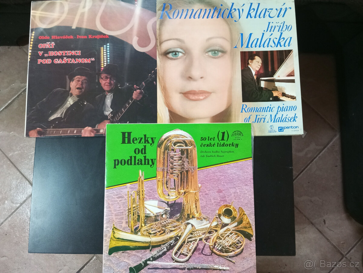 LP,3ks, Malásek,Hezky od podlahy,Hlaváček+Krajíček