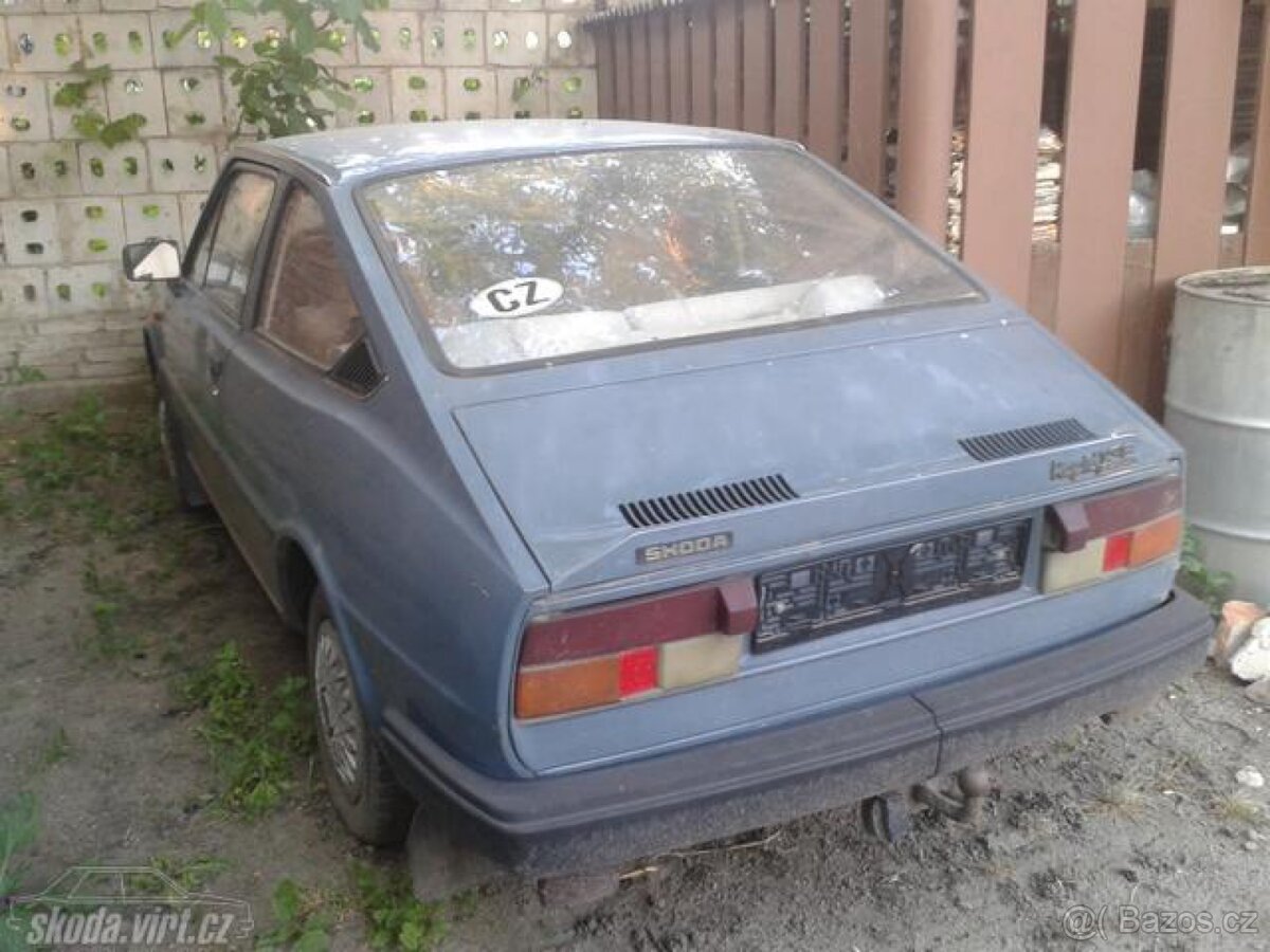 Koupím vozidlo škoda 130/135/136 nebo i rapid/garde