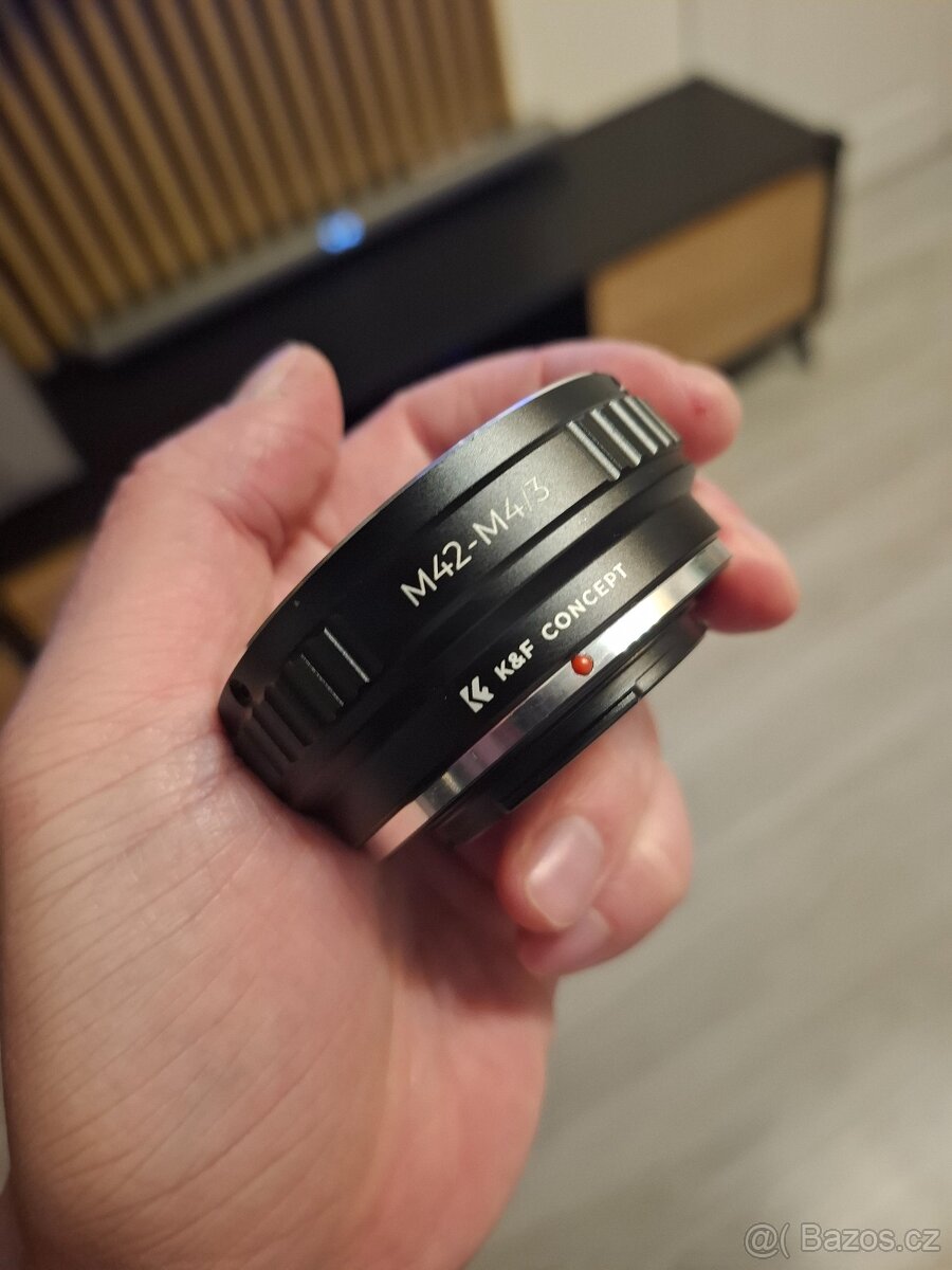 Redukce K&F Concept z objektivu M42 na OLYMPUS micro 4/3