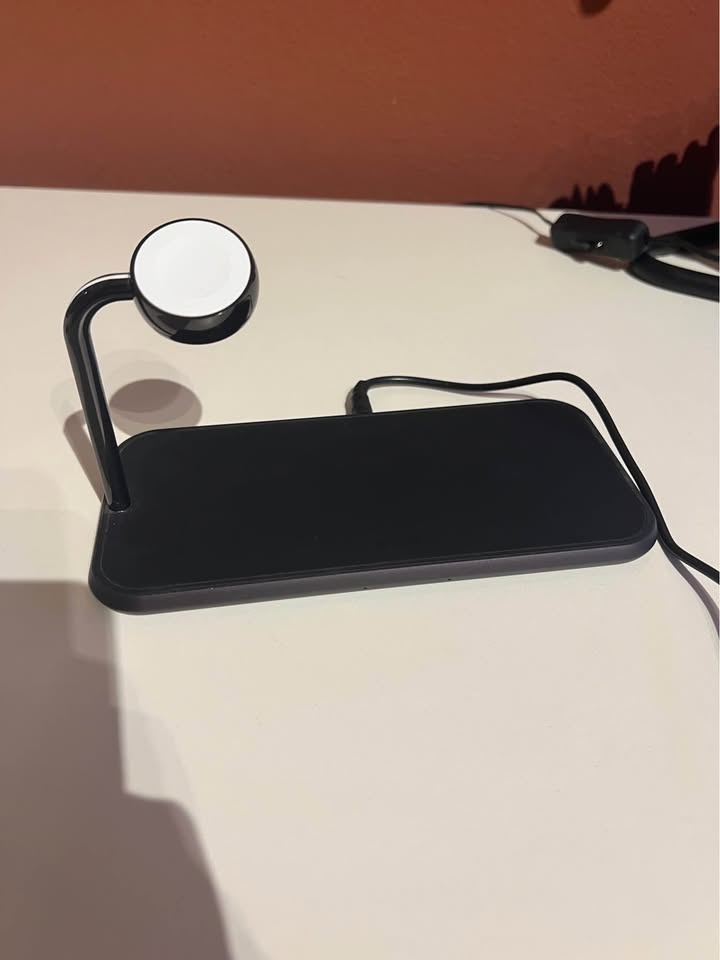 Zens Aluminium 3v1 Dual bezdrátová nabíječka černá