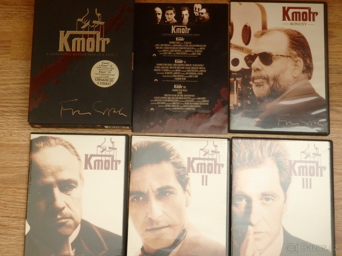 DVD - kolekce Kmotr - 5 dvd