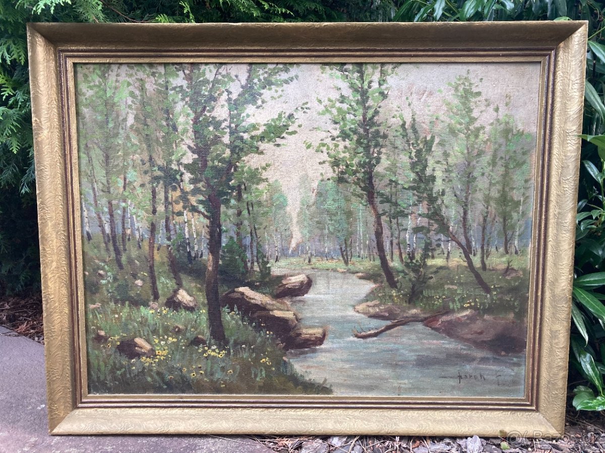 Obraz plátno,Horák,98x76 cm,cena 1.500 kč