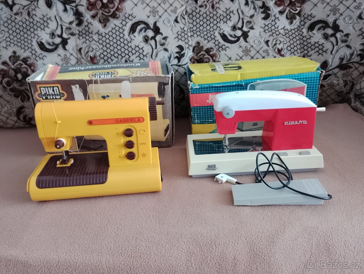 Retro hračka -šicí stroje