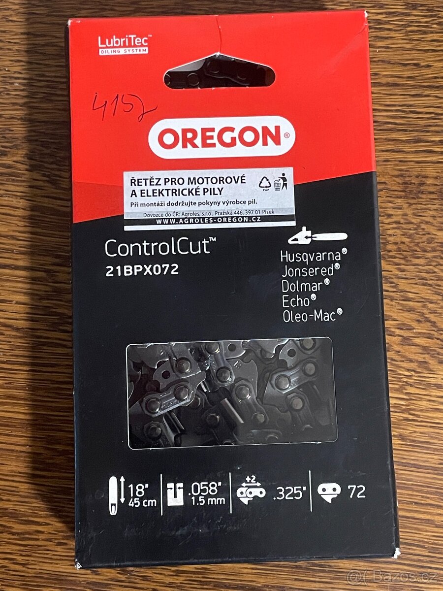 Řetěz na pilu OREGON 72čl. nový