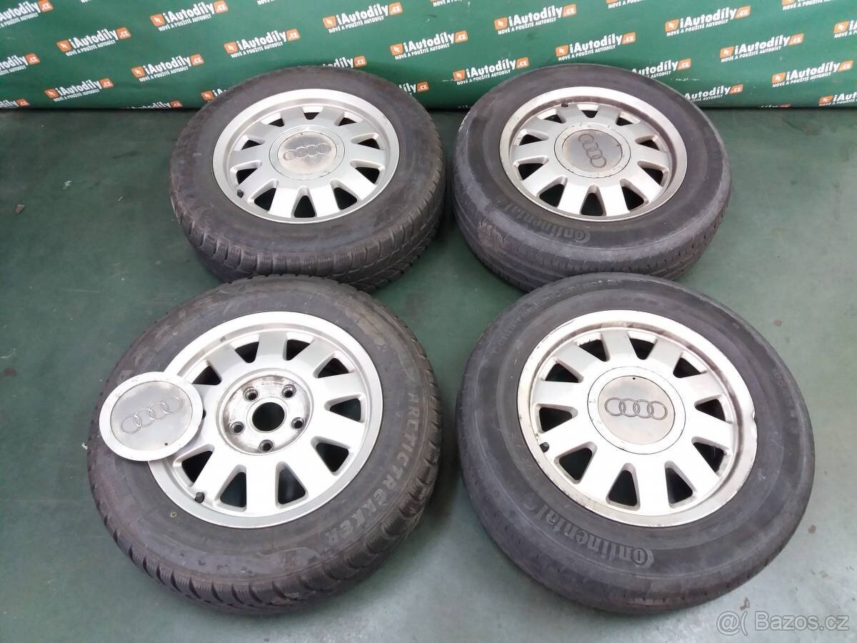 ALU kola Audi A4 B5 5x112 r 15 zimní 195/65 r15