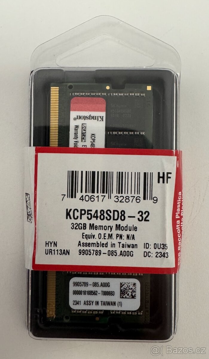 KINGSTON RAM 32GB - KCP548SD8-32