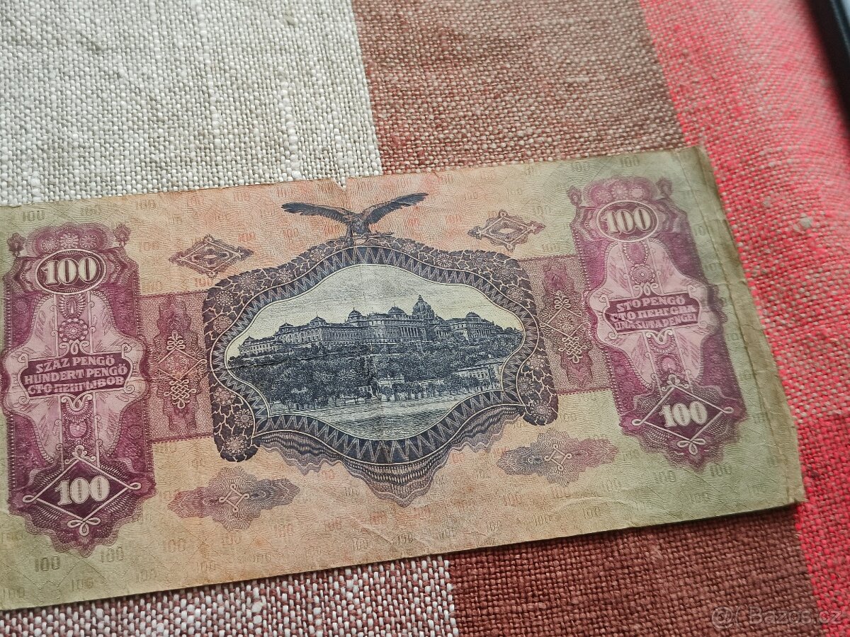 Bankovka 100 Pengo 1930