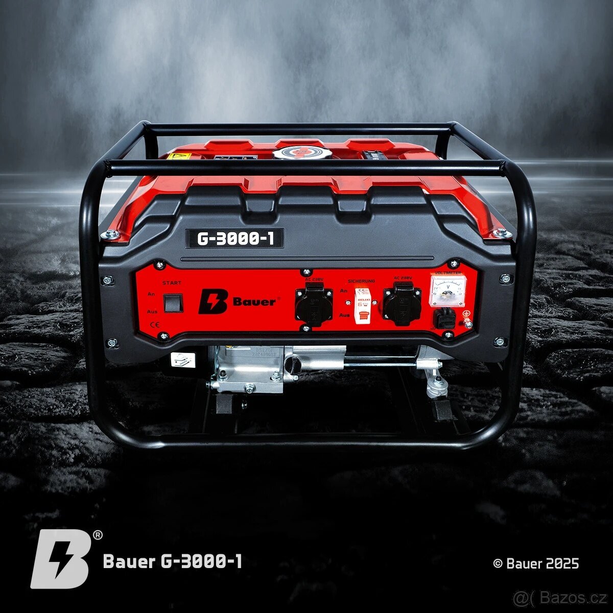 Kompaktní generátor Bauer G-3000-1; 3kW AKCE