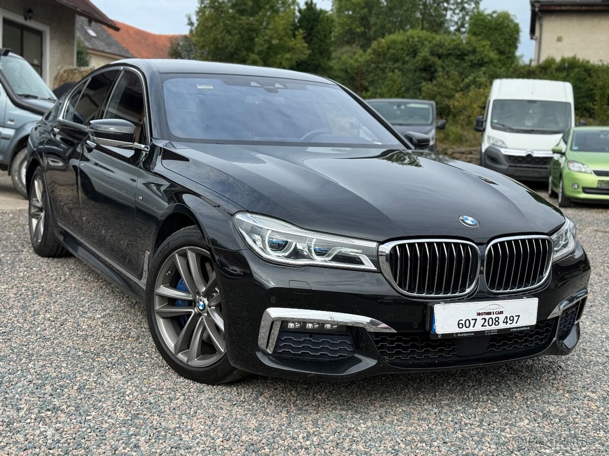 BMW 740XD 2018 M-PACKET / NAPPA / B&W / TAŽNÉ / LASER / TOP