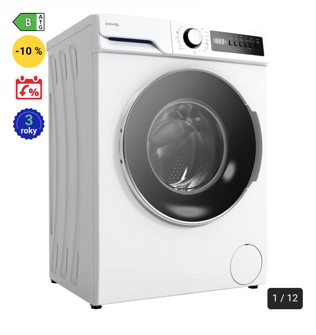 Pračka Siguro WM-F721W Profi Steam
