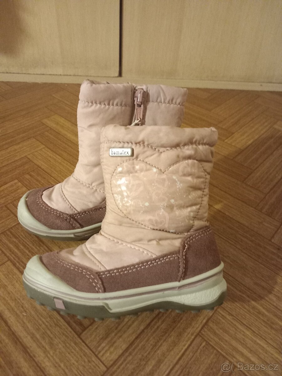 Dívčí zimní kozačky / boty BAMA vel.: 23 top stav