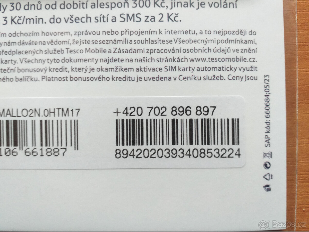 VIP SIM HEZKÉ ČÍSLO 702 896 897