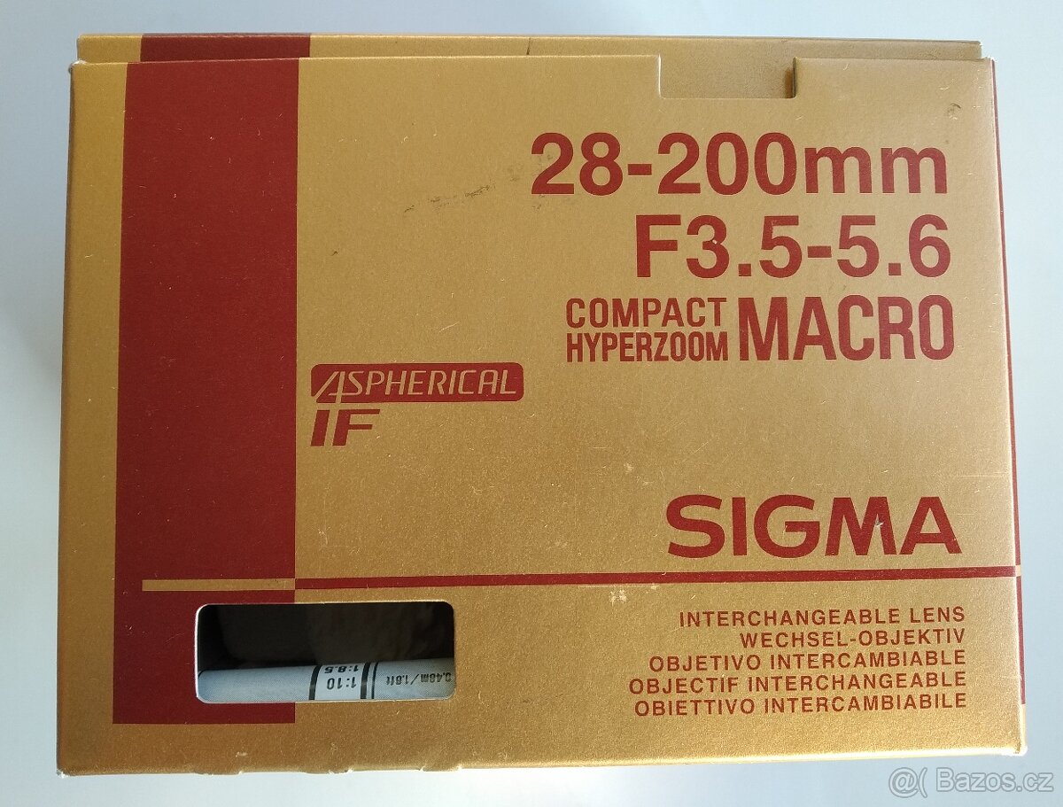 Objektiv Sigma 28-200mm F3.5-5.6 for Canon