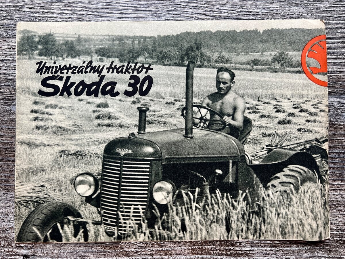 Prospekt traktor Škoda 30 ( 1946 ) slovensky