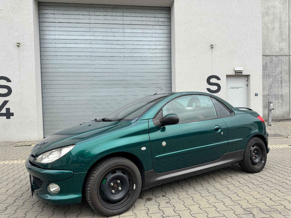 Peugeot 206CC Roland Garros – stylový kabriolet, 2.0, 100kw