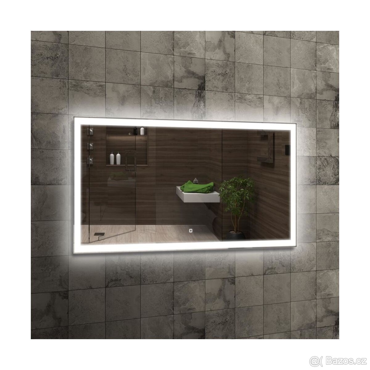 Koupelnové zrcadlo LED 120 x 60 cm