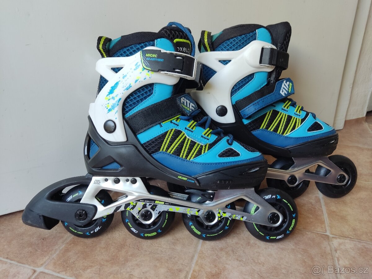 Dětské kolečkové brusle OXELO Junior Fit5 (Decathlon)