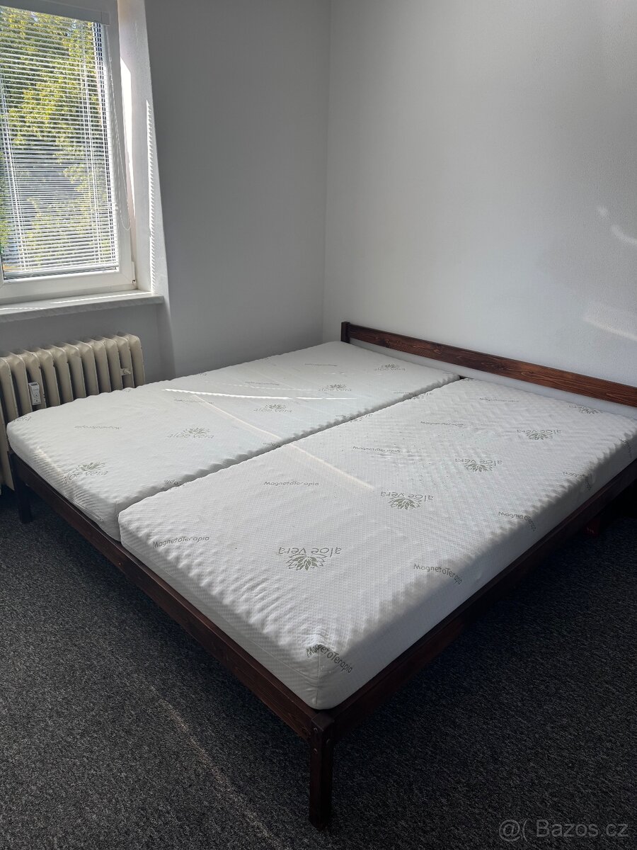 Postel + rost + matrace 180x200