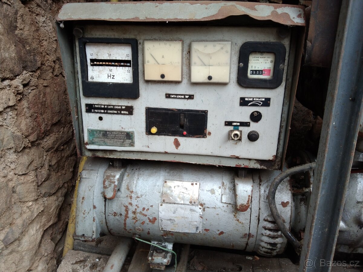 Funkční Dieselová elektrocentrála Slavia 5,6 kW
