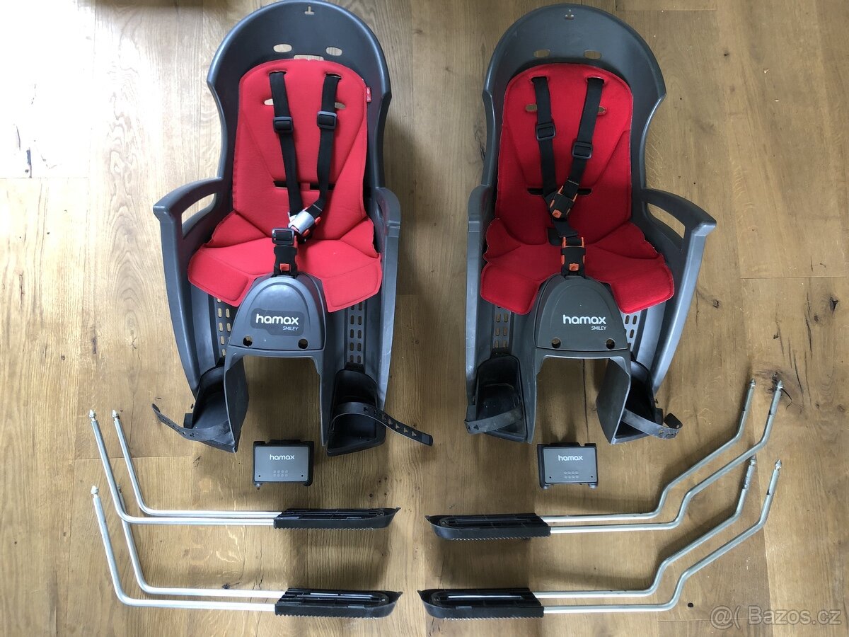 2x dětská sedačka Hamax + držáky na 29