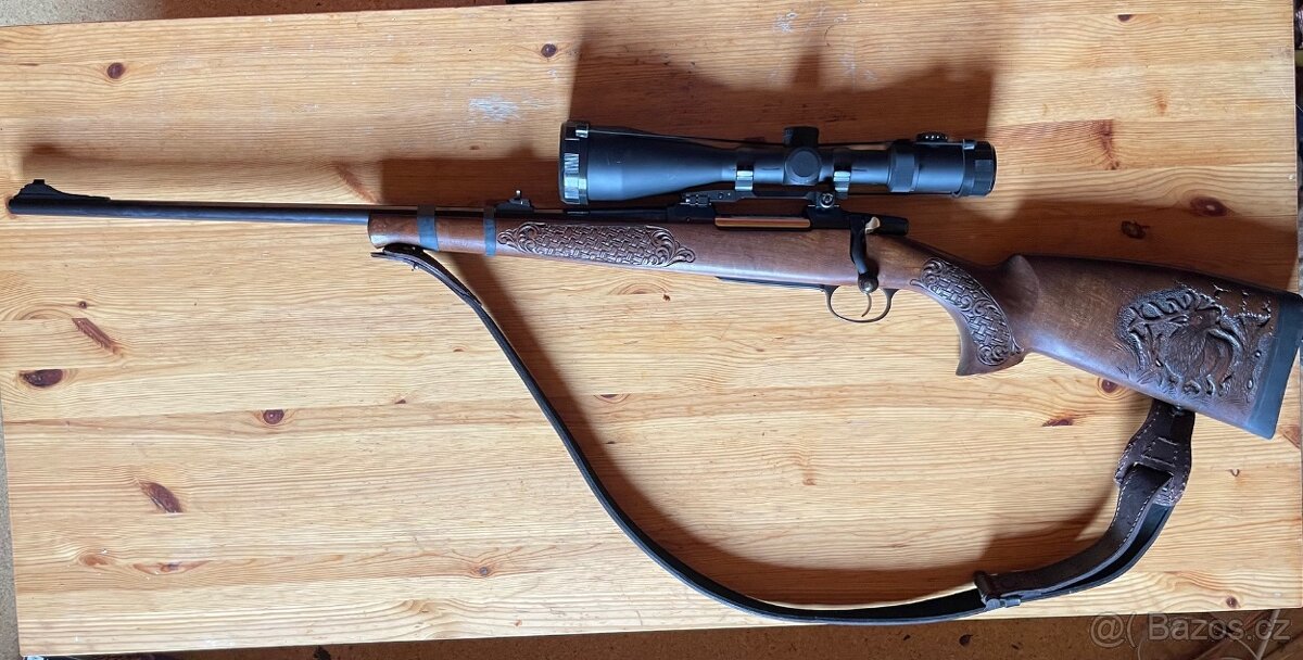 Kulovnice ČZ550 LUX, 7x64, vyřezávaná pažba