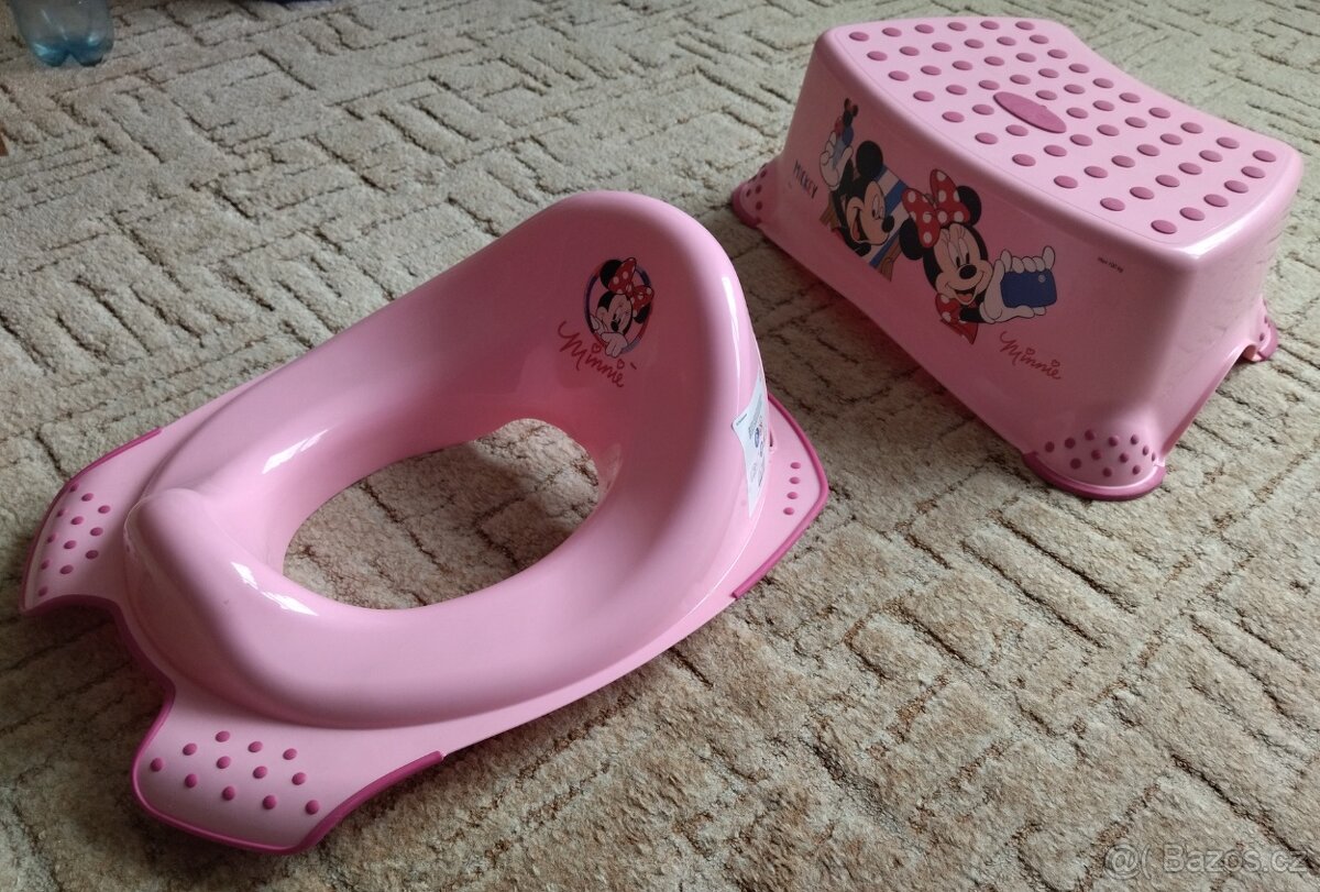 nové dětské sedátko na záchod a stolička