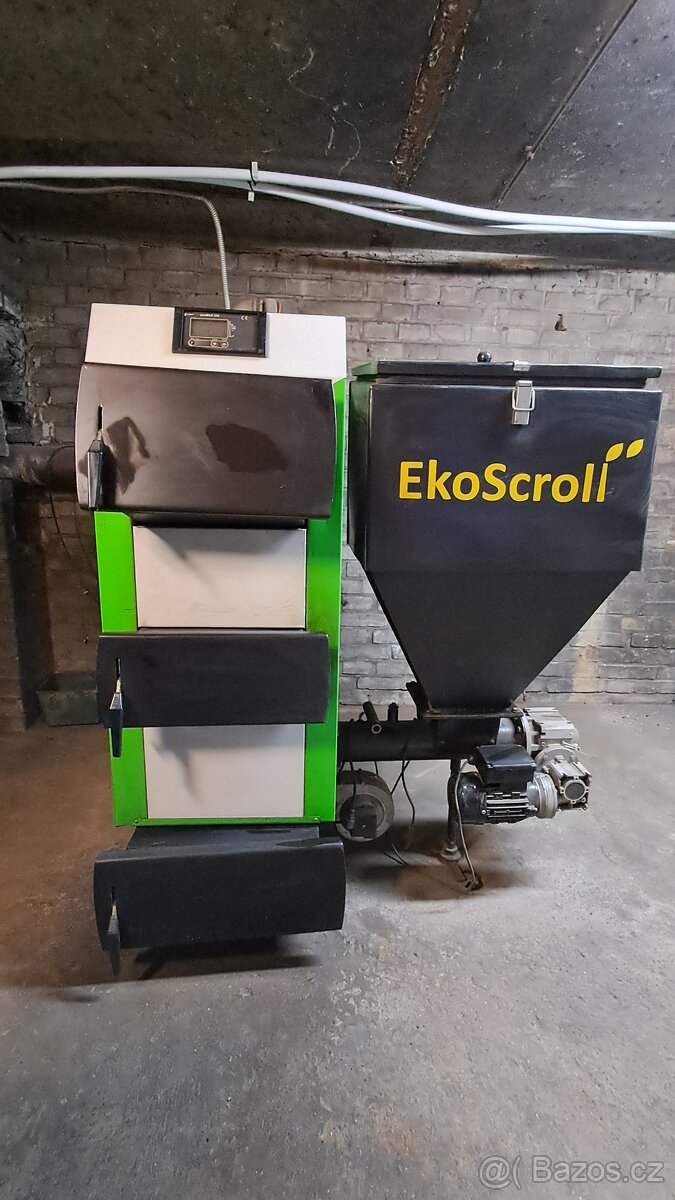 Automatický kotel Ekoscroll V7-18kW.