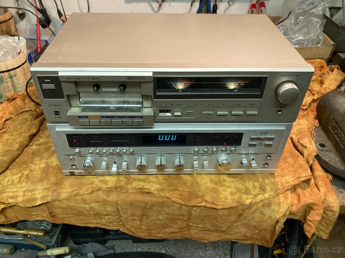 Zesilovač + magnetofon DUAL