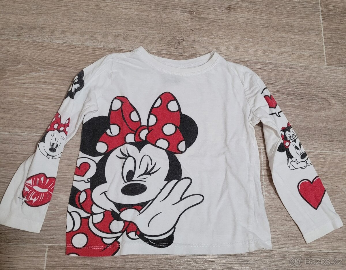 Pěkné tričko s Minnie vel.2-3 roky