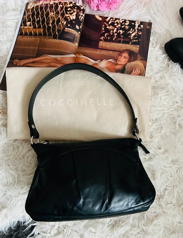 🌸Coccinelle🌸pravá kůže luxusní nádherná kabelka prostorná