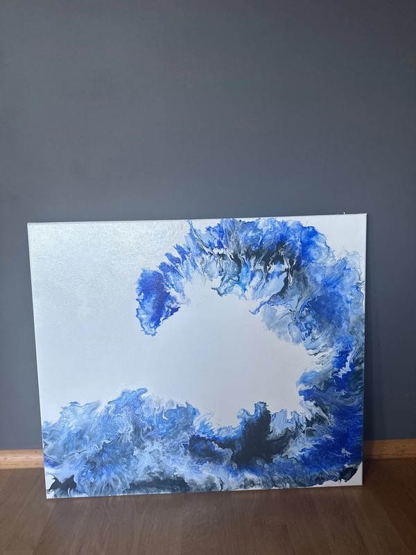 Moderní obraz IKEA na dřevěném rámu, plátno