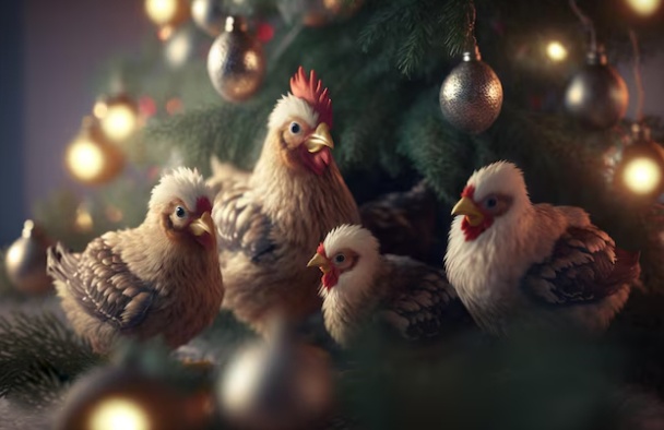 Slepičky jako vánoční dárek - pro okrasu i na užitek