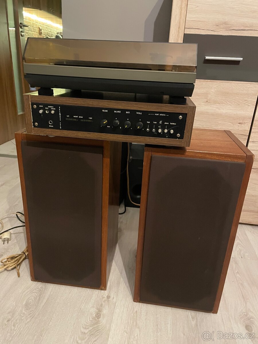 Amatérské sestava Lp, zesilovač Zetawatt, reprobedny