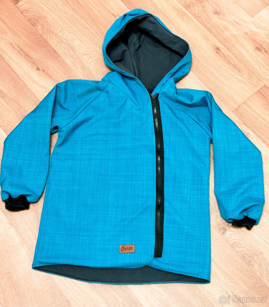 Dívčí softshellový kabát Drexiss Petrol antracit 152-158