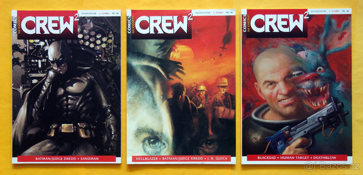 3x komiksy Crew² - 12, 13 a 15 / 2005 NEČTENÉ
