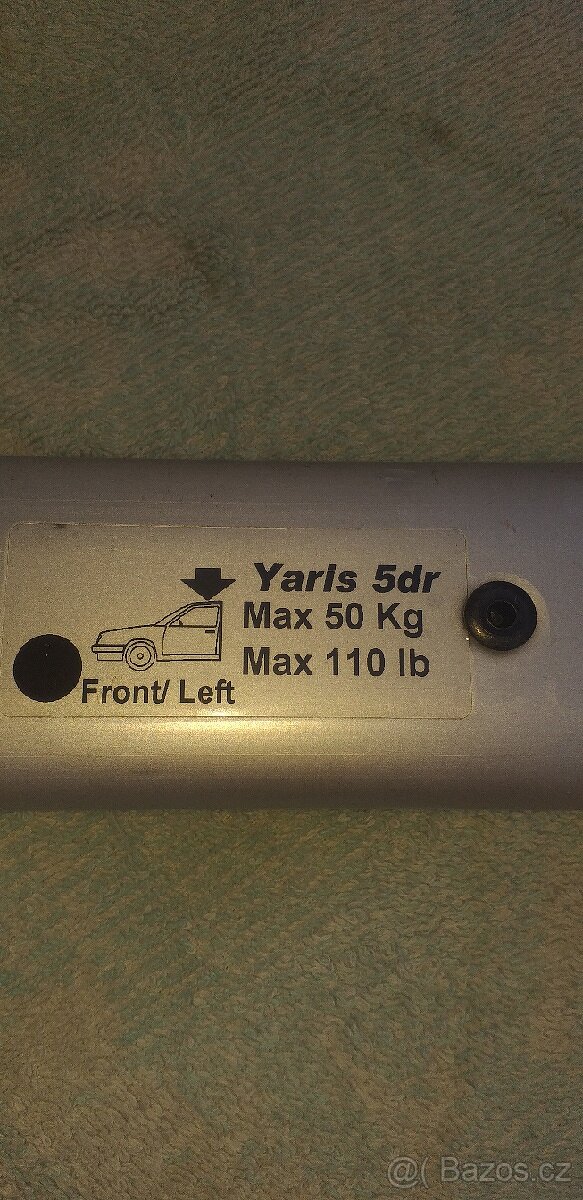 Nosniky na střechu originál Toyota Yaris