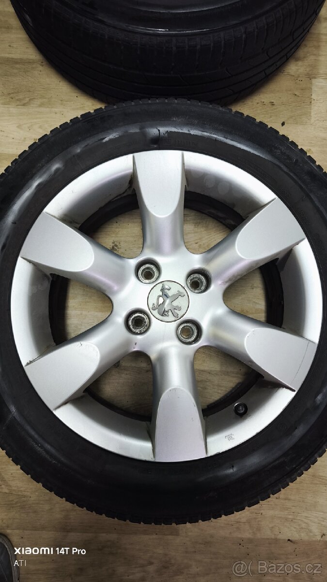 4x originální ALU kola Peugeot