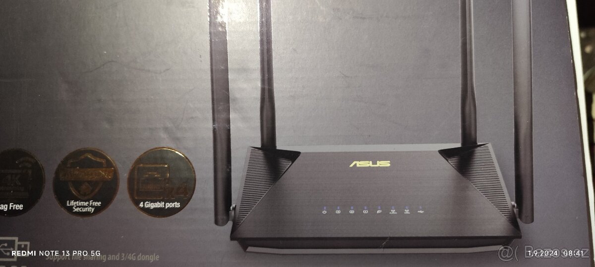 Wifi 6 Router Asus RT-AX53U perfektní stsv
