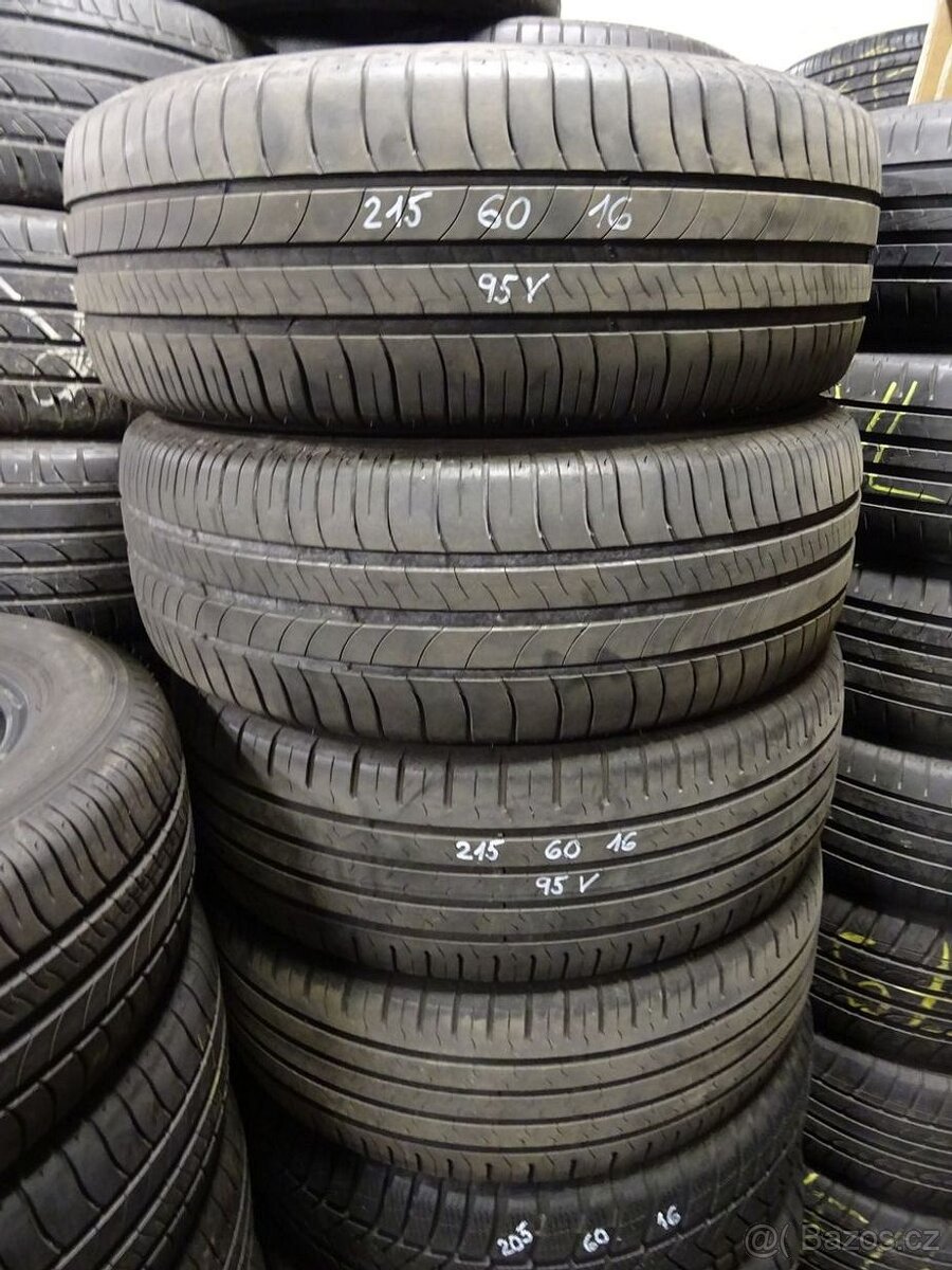 Letní pneu Continental a Michelin, 215/60/16, 4 ks, 5 mm