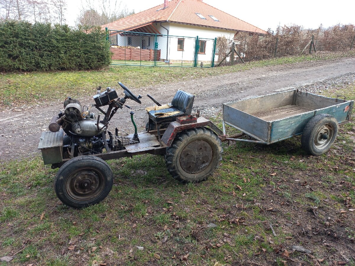 Prodám frézu domácí výroby - motor Jawa 250 Perák