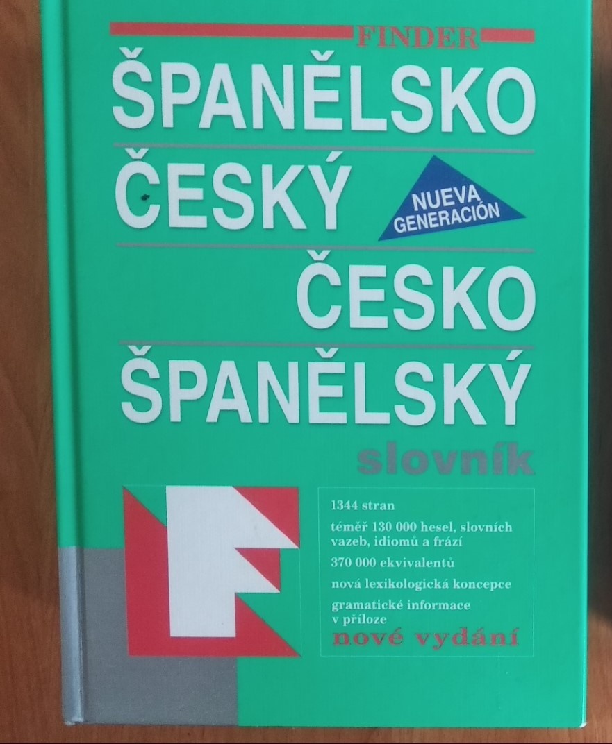 Španělská obchodní korespondence, slovníky, učebnice aj.