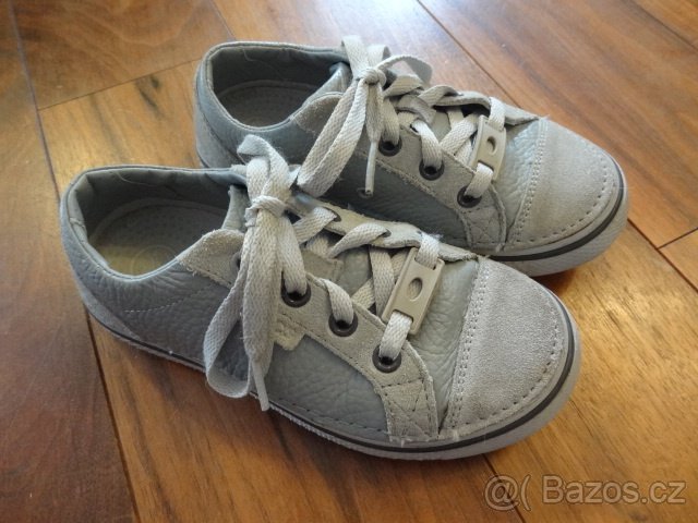 ŠEDÉ KOŽENÉ TENISKY CROCS vel. 30