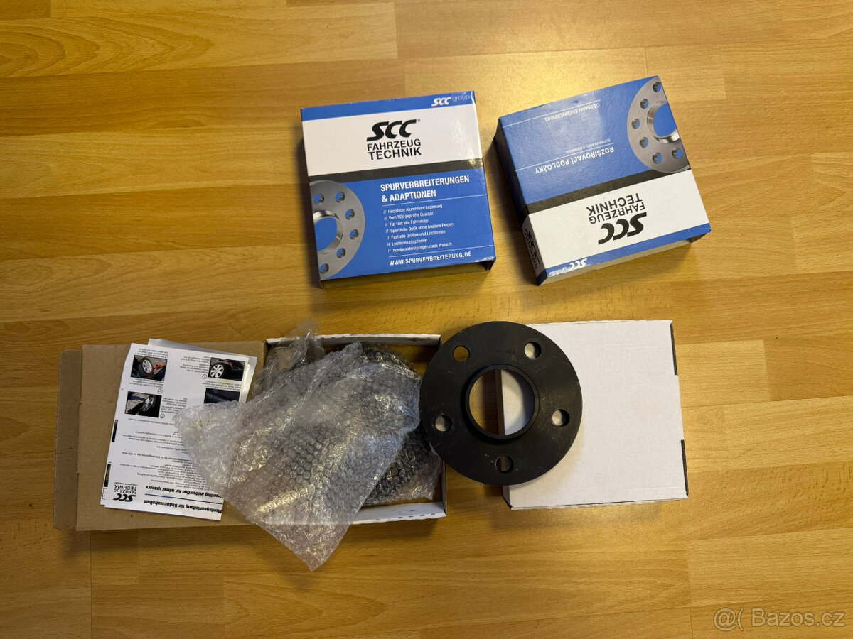 Rozšiřovací podložky AUDI - 13mm 5/112 elox černé