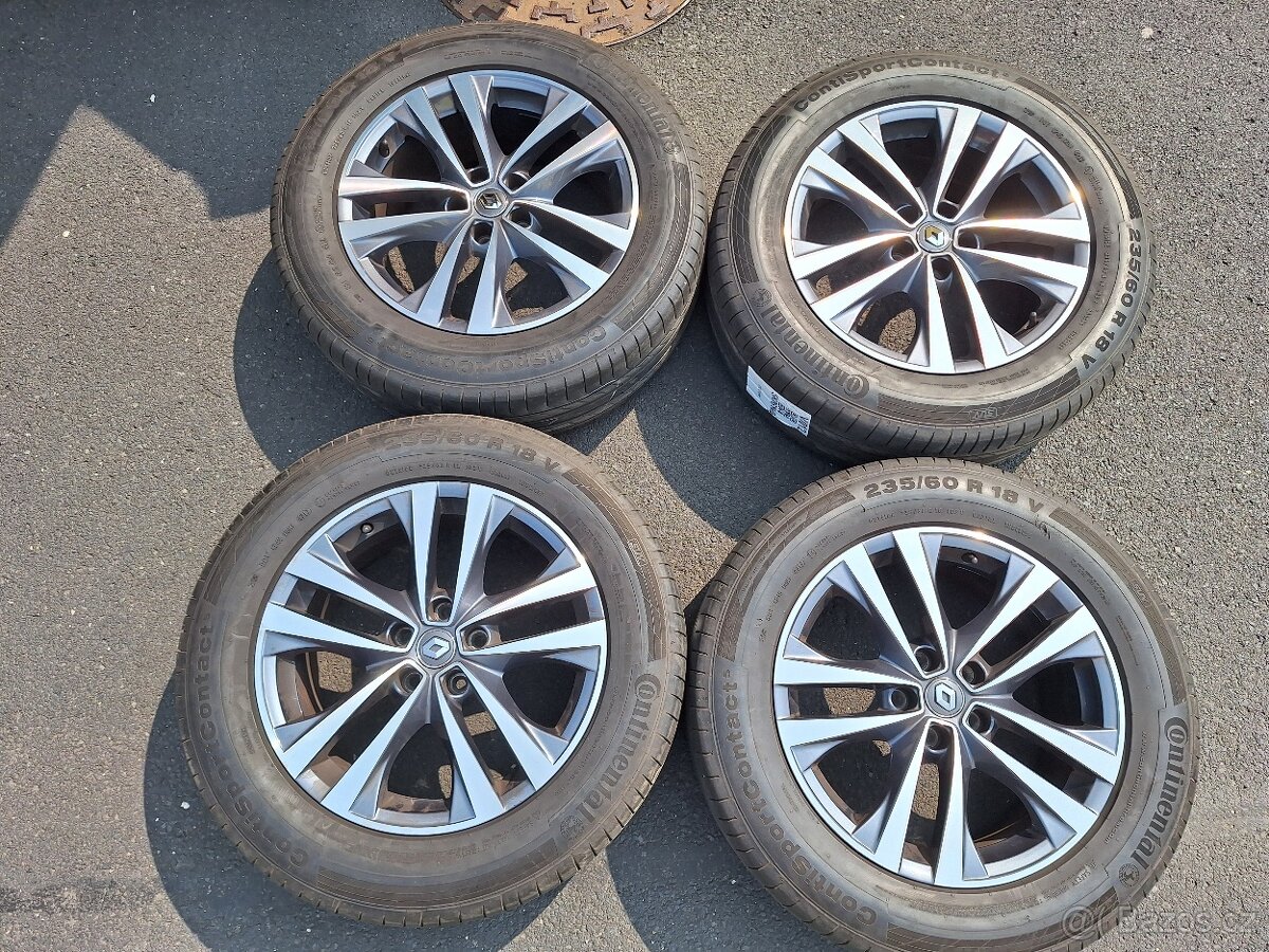 Alu Renault Argonaute 18" 5x114,3 + letní pneu Continental