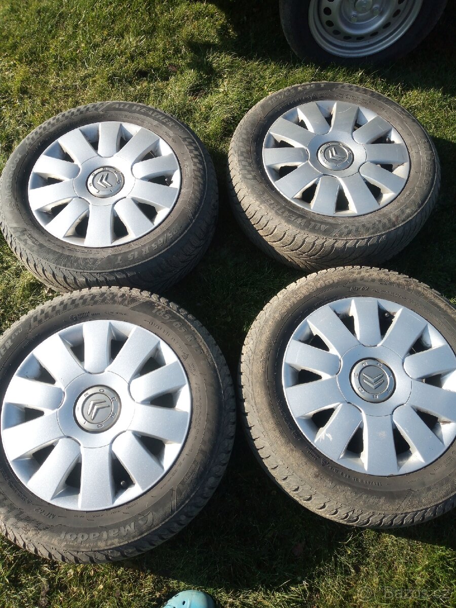 Prodám alu kola Citroen 4x108 195/50/15